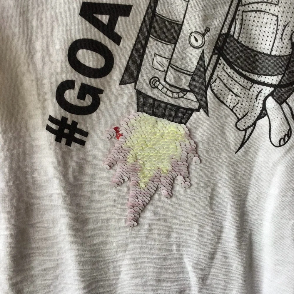 Gap Tshirt With Green Crewneck